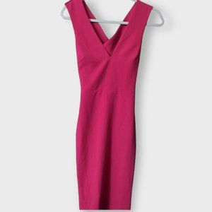 Darren Hot Pink Strappy Bodycon Midi Dress